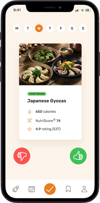 iPhone app meal approving
          plan
